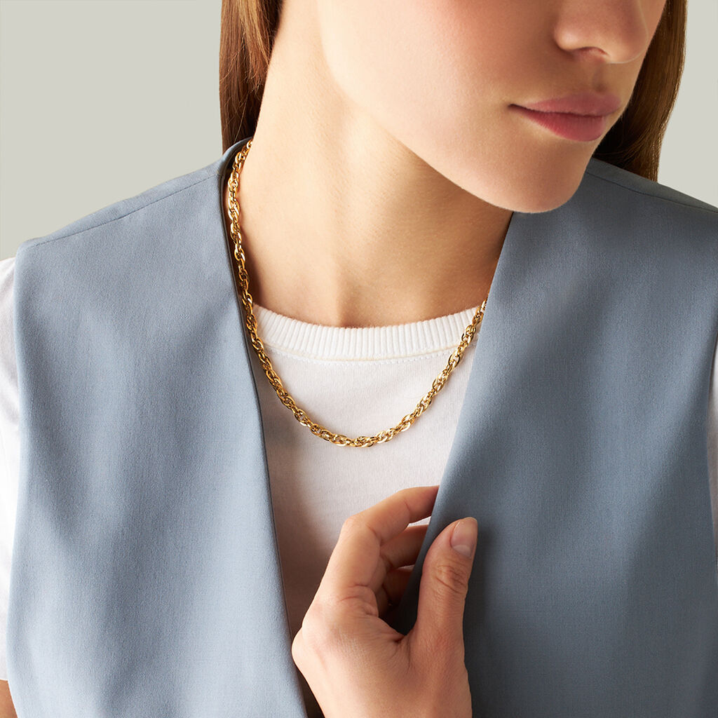 Collana Lady Code Acciaio Dorato - Collane Donna | Stroili