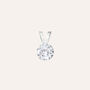 Pendente Punto Luce Po&egrave;me Oro Bianco Cubic Zirconia
