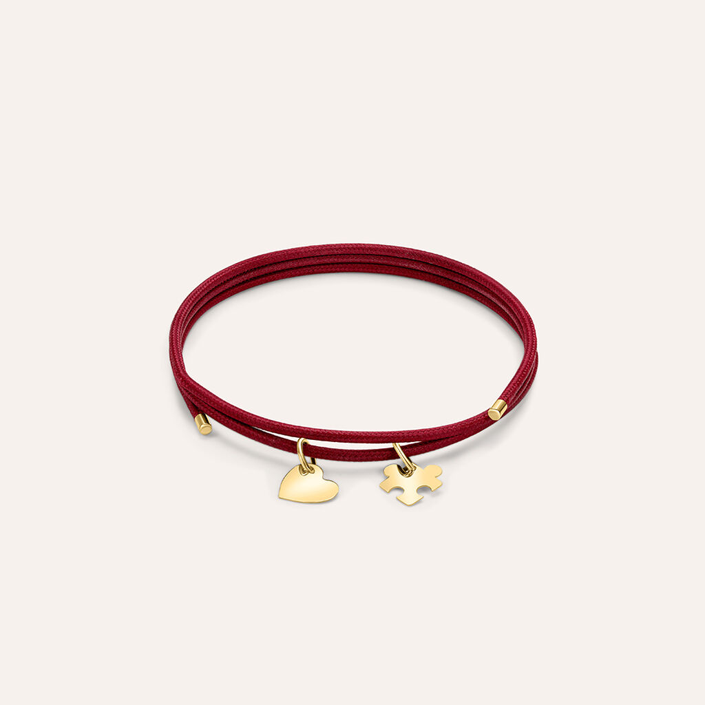 Choker Magnetico Cordino Burgundy e Acciaio Dorato - Stroili Unisex | Stroili