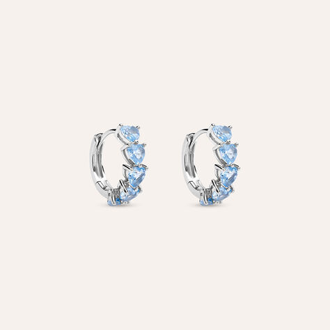 Orecchini A Cerchio Silver Rainbow Argento Rodiato Cubic Zirconia - Orecchini a Cerchio Donna | Stroili