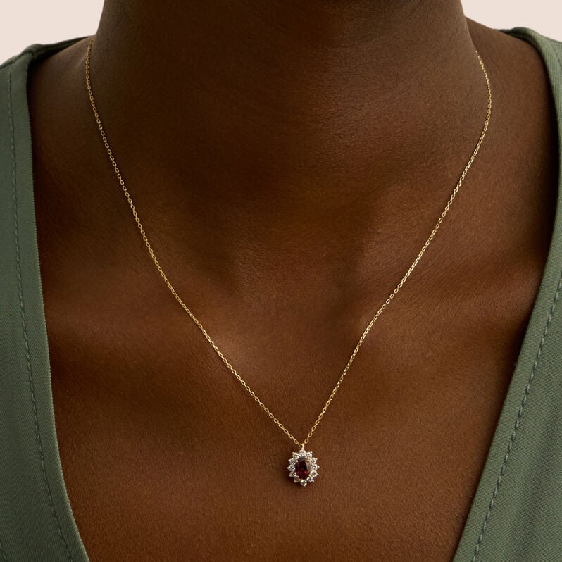 Collana Jasmine Oro Giallo Rodolite Diamante - Collane Donna | Stroili