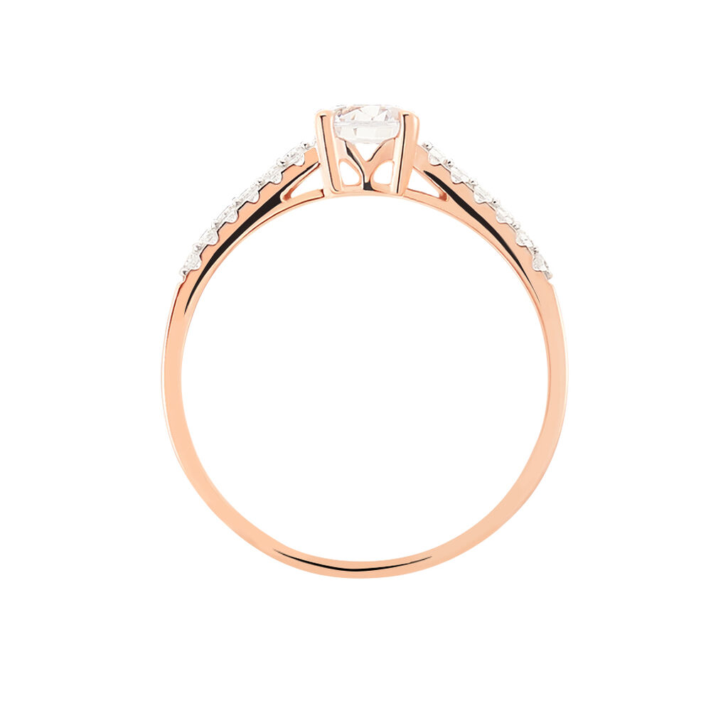 Anello Solitario Claire Oro Rosa Cubic Zirconia - Anelli con Pietre Donna | Stroili