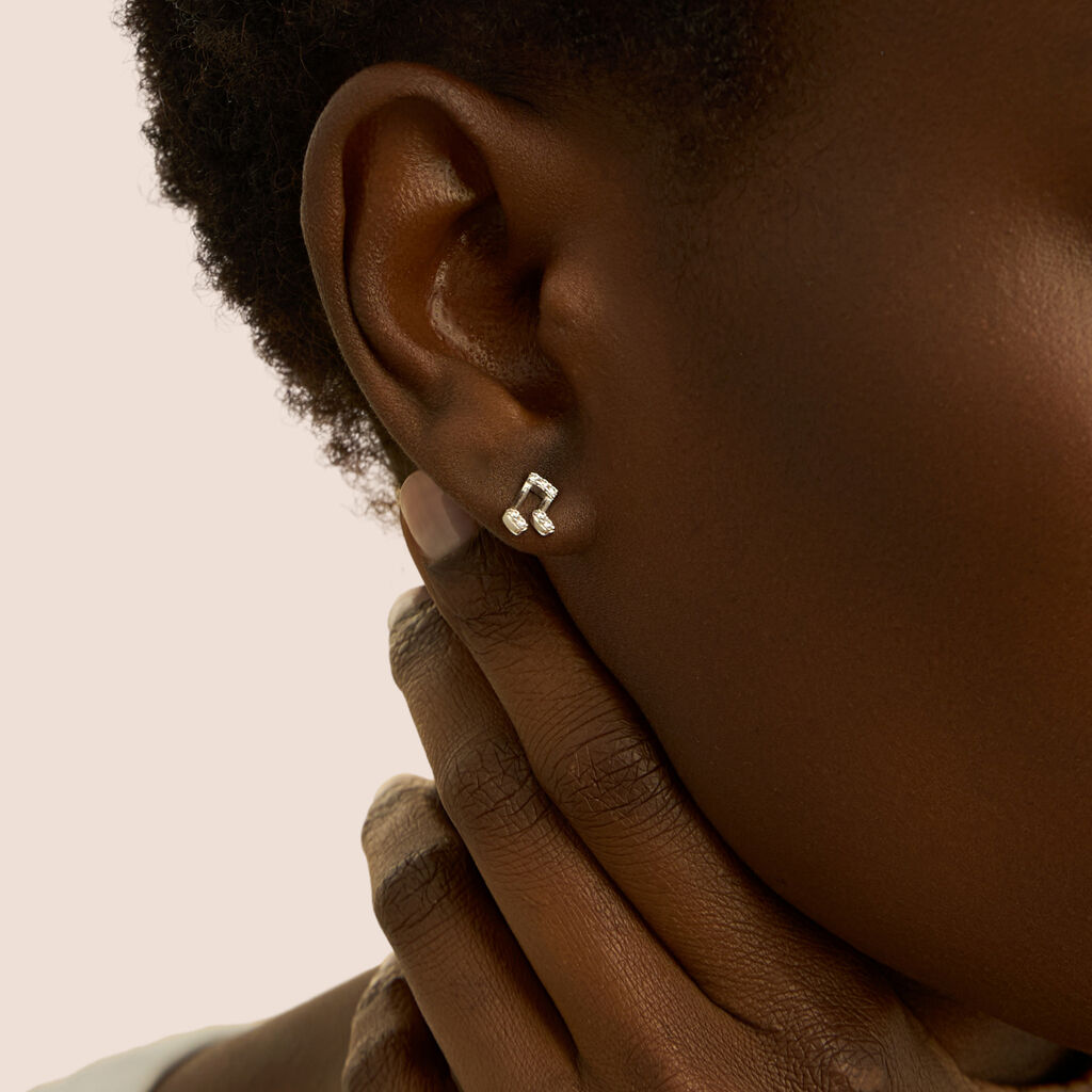 Orecchini Lobo Silver Moments Argento Rodiato Cubic Zirconia