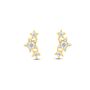 Orecchini Lobo Bon Ton Oro Giallo Cubic Zirconia