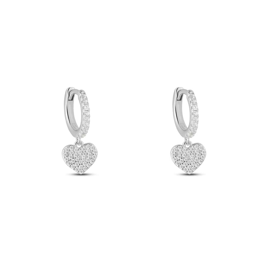 Orecchini A Cerchio Silver Moments Argento Rodiato Cubic Zirconia - Orecchini a Cerchio Donna | Stroili