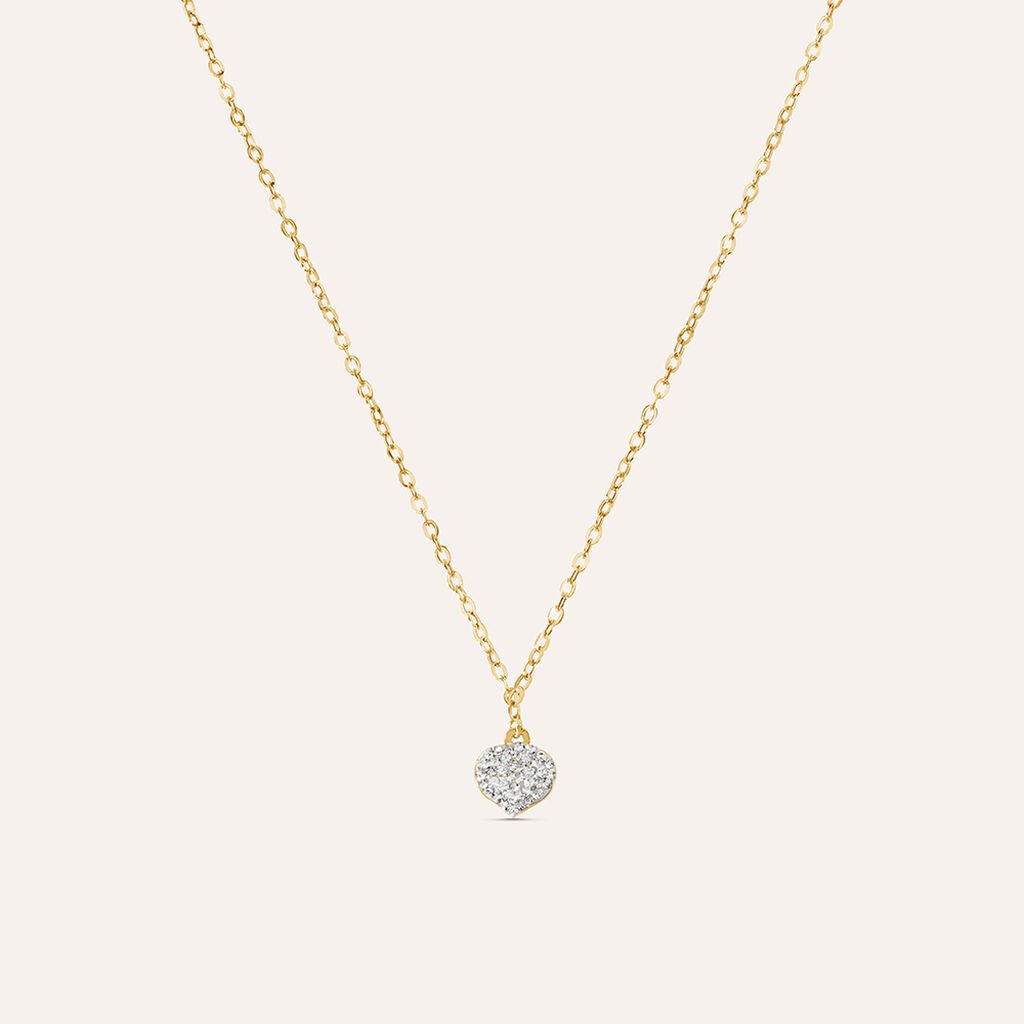 Collana Mon Petit Oro Giallo Cristallo
