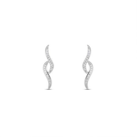 Orecchini Lobo Silver Shine Argento Rodiato Cubic Zirconia - Orecchini a Lobo Donna | Stroili