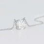 Collana Punto Luce Diamade Oro Bianco Diamante Lab-Grown