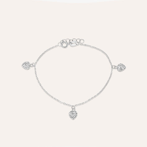 Bracciale Christelle Oro Bianco Cristallo - Bracciali Love Donna | Stroili