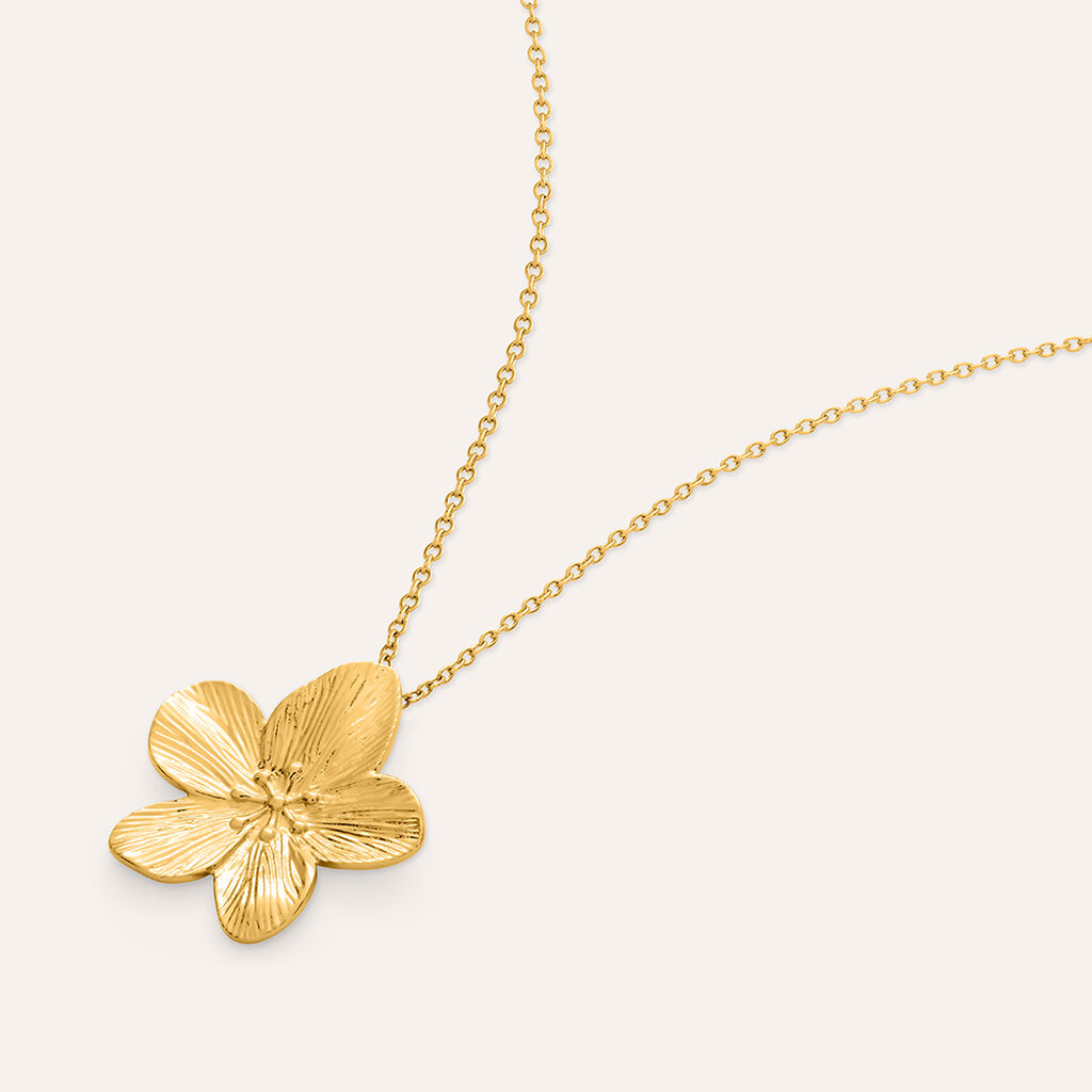 Collana Radiance Acciaio Dorato
