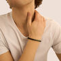 Bracciale Man Code Ottone Nero Turchese Ossidiana