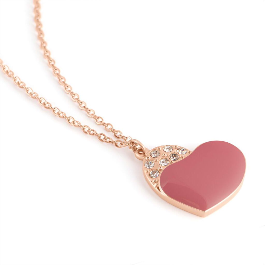 Collana Lady Sweet Acciaio Rosa Cristallo - Collane Donna | Stroili