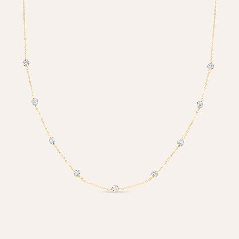 Collana Christelle Oro Giallo Cristallo - Collane Donna | Stroili