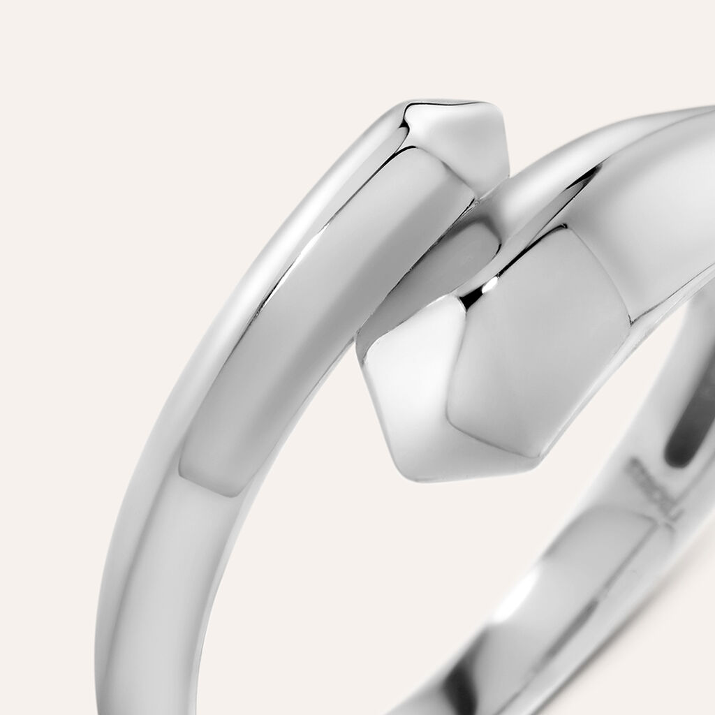 Anello Contrarie Desideria Argento Nobile Rodiato