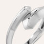 Anello Contrarie Desideria Argento Nobile Rodiato