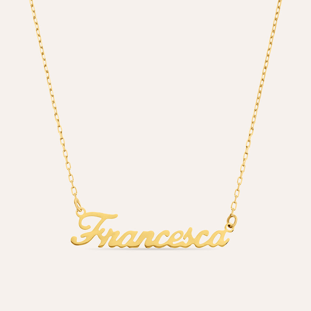 Collana Francesca Gold Names Oro Giallo