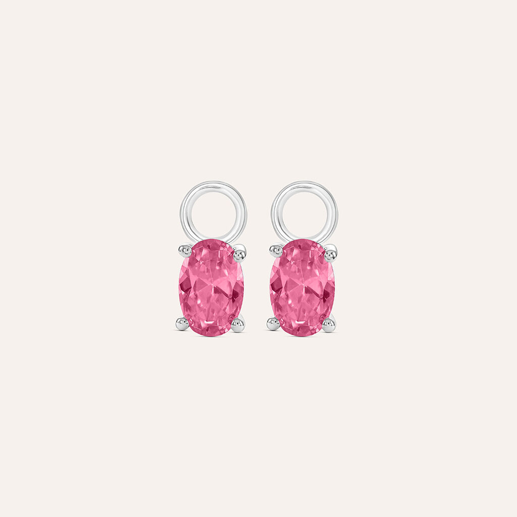 Charm per Orecchini a Cerchio Silver Rainbow Argento Rodiato Cubic Zirconia - Orecchini Componibili Donna | Stroili