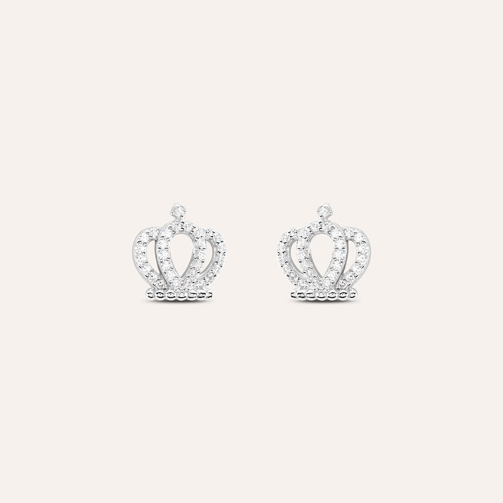 Orecchini Lobo Silver Moments Argento Rodiato Cubic Zirconia - Orecchini a Lobo Donna | Stroili