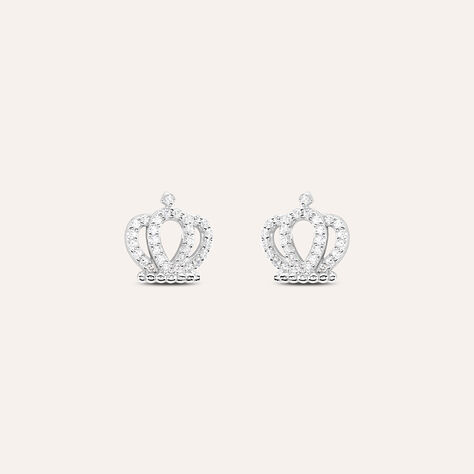 Orecchini Lobo Silver Moments Argento Rodiato Cubic Zirconia - Orecchini a Lobo Donna | Stroili
