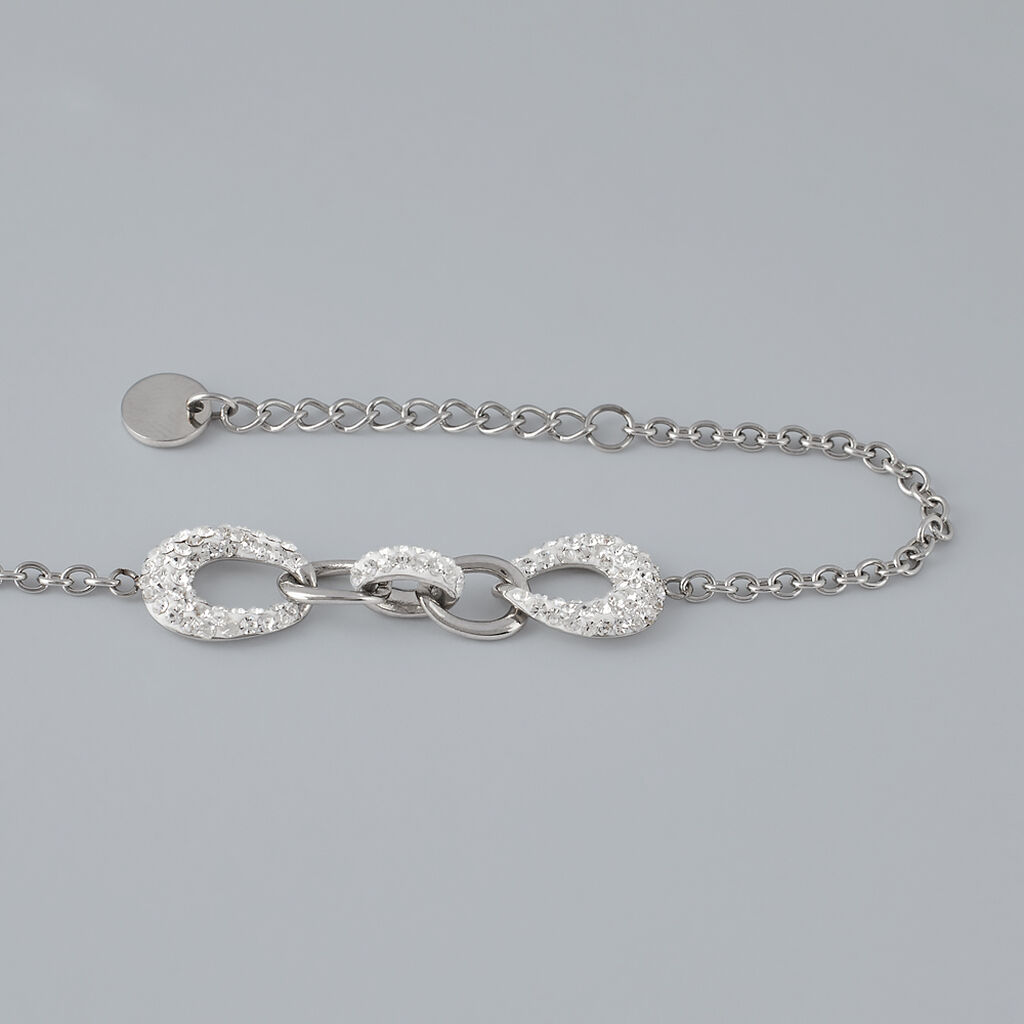 Bracciale Aura Acciaio Cristallo