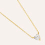 Collana Silver Glow Argento Dorato Cubic Zirconia