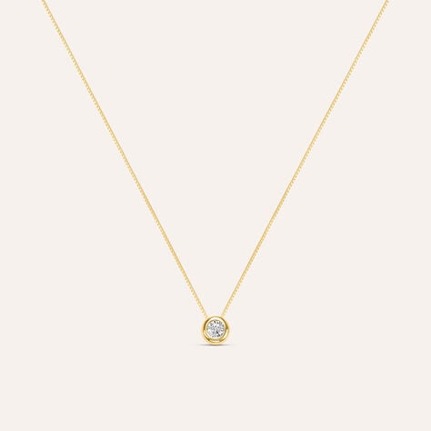 Collana Punto Luce Claire Oro Giallo Cubic Zirconia - Collane Punto Luce Donna | Stroili