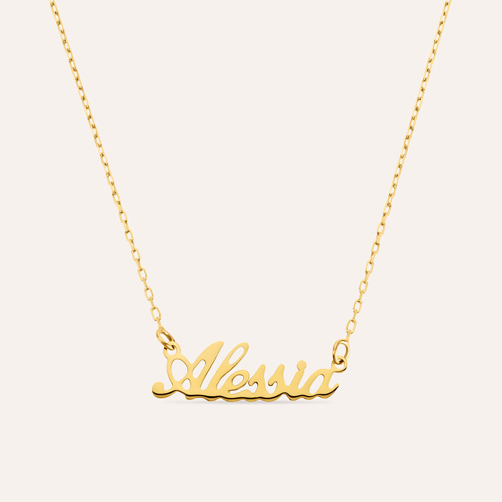 Collana Alessia Gold Names Oro Giallo