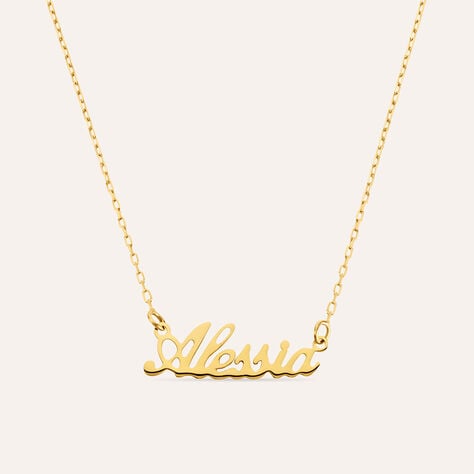 Collana Alessia Gold Names Oro Giallo - Collane Unisex | Stroili