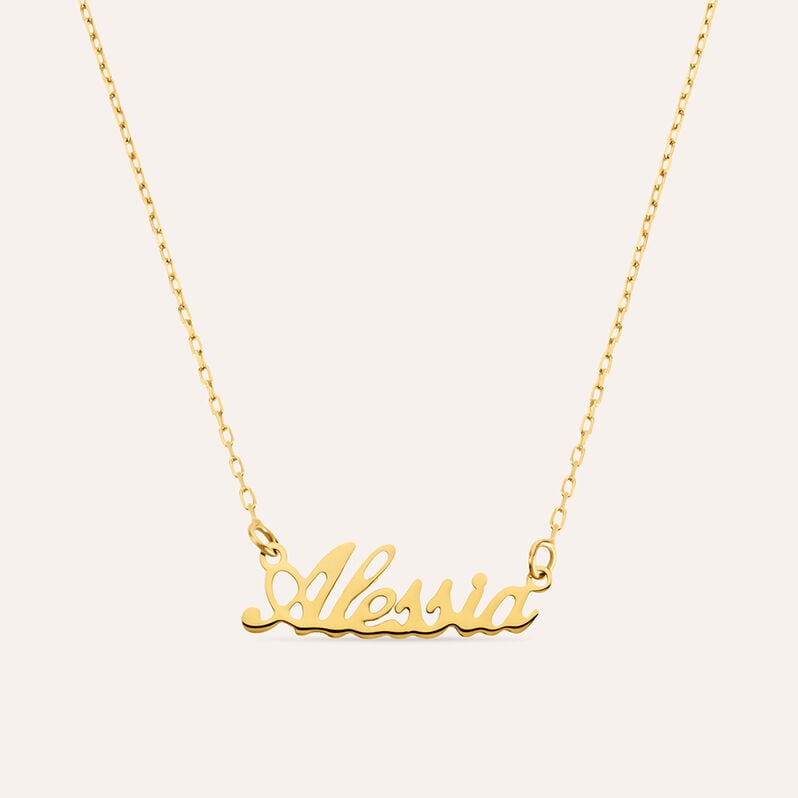 Collana Alessia Gold Names Oro Giallo - Collane Unisex | Stroili
