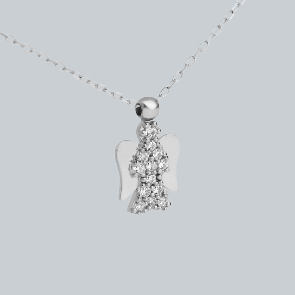 Collana Claire Oro Bianco Cubic Zirconia - Collane Donna | Stroili