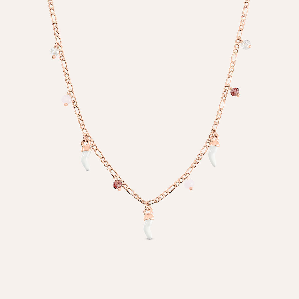 Collana Silver Soul Argento Rosa Cristallo
