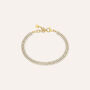 Bracciale Tennis Aura Acciaio Dorato Cubic Zirconia