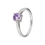 Anello Solitario Silver Rainbow Argento Rodiato Cubic Zirconia