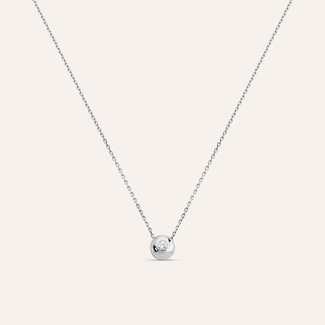 Collana Desideria Argento Nobile Rodiato Cubic Zirconia - Collane Donna | Stroili
