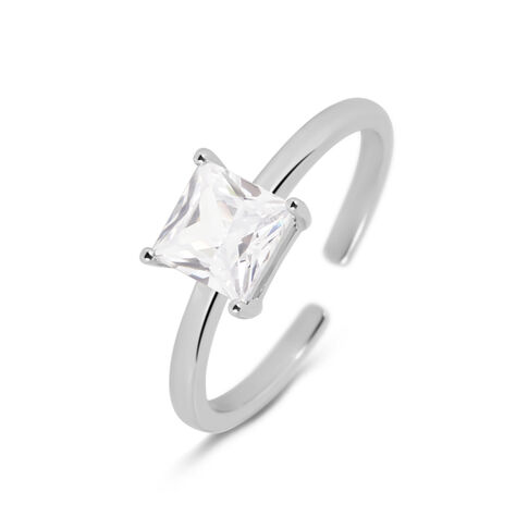 Anello Solitario Romantic Shine Metallo Cristallo - Anelli con Pietre Donna | Stroili