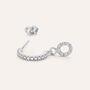 Mono Orecchino A Cerchio Silver Moments Argento Rodiato Cubic Zirconia