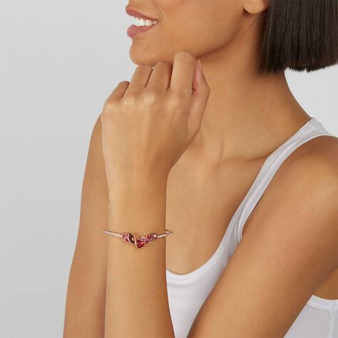 Bangle Violet Ottone Rosa Cristallo - Bracciali Rigidi Donna | Stroili