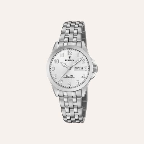 Orologio Al Quarzo Festina Acero Classico F20455/1 - Orologi con Datario Donna | Stroili
