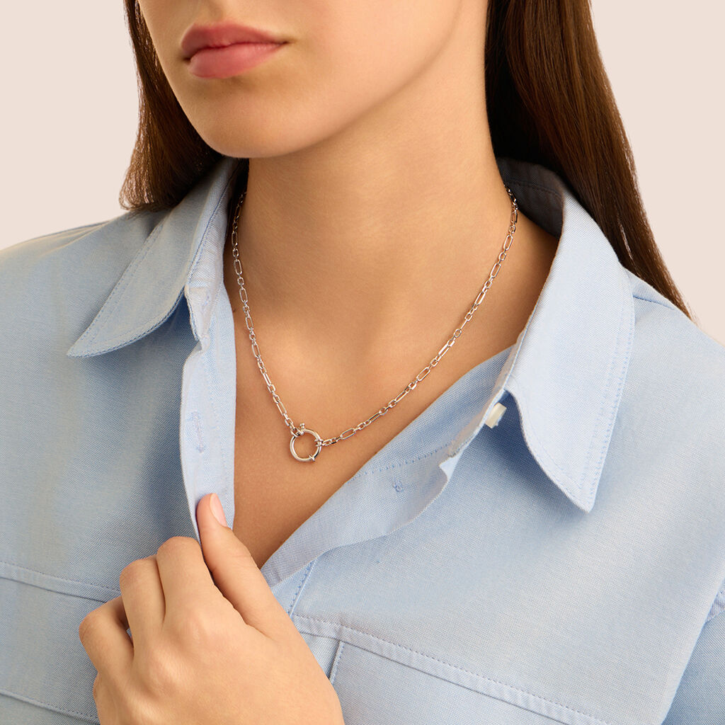 Collana Love Beats Argento Rodiato