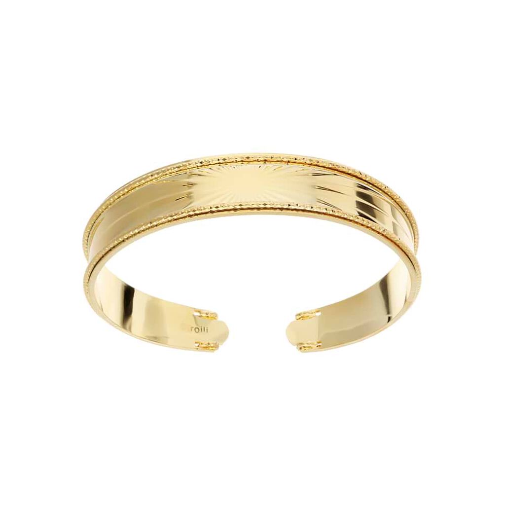 Bracciale bangle raggi in bronzo dorato - Bracciali Donna | Stroili