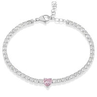 Bracciale Tennis Lady Chic Acciaio Cristallo