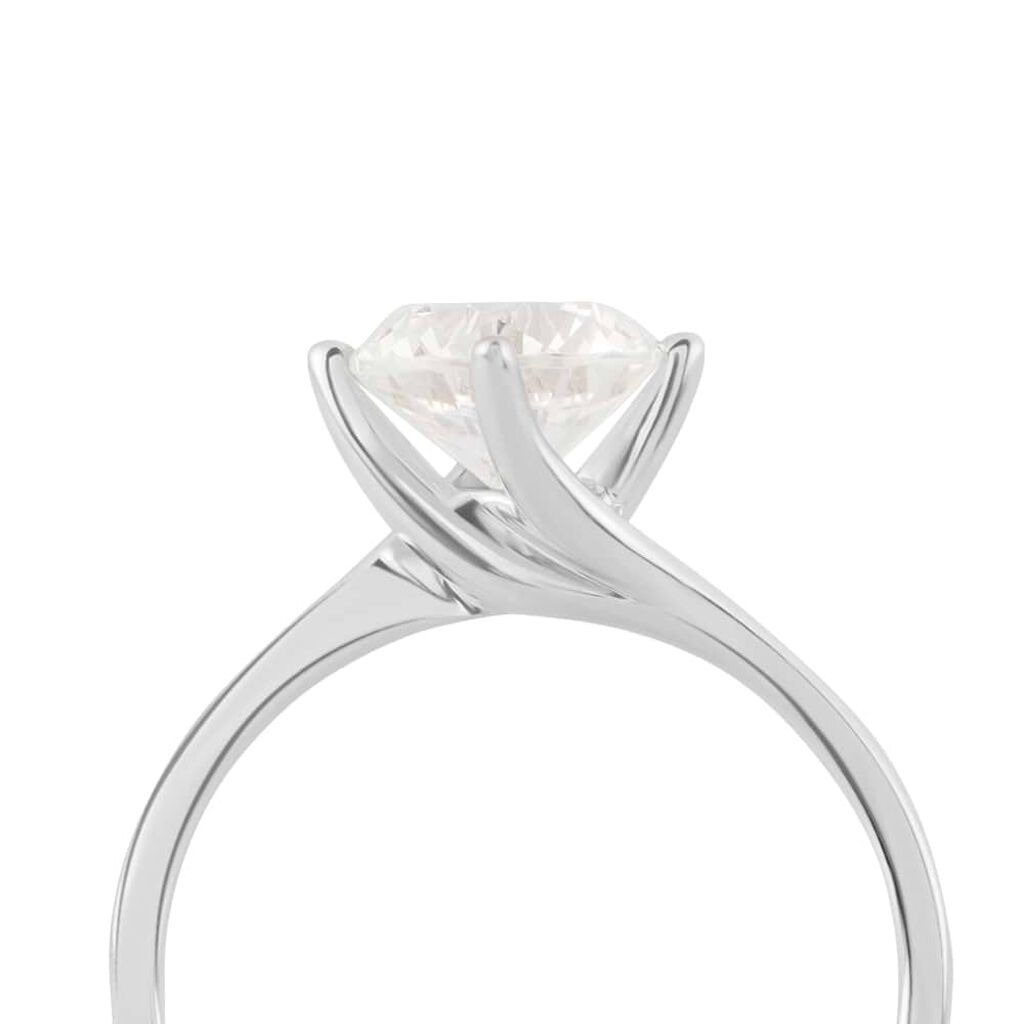 Anello Solitario Valentino Firmamenti Oro Bianco E Diamante - Anelli con Pietre Donna | Stroili