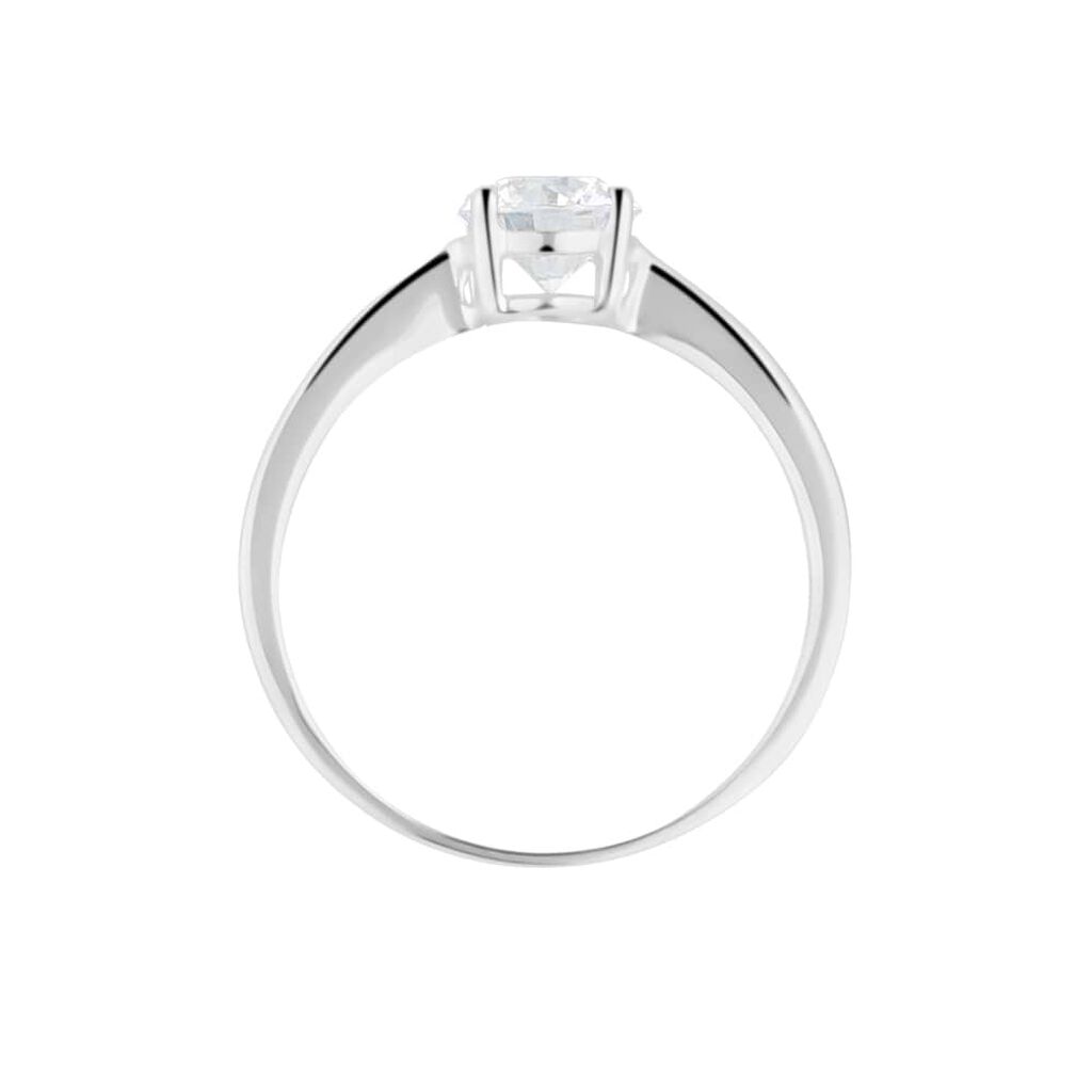 Anello Solitario Claire Oro Bianco Cubic Zirconia - Anelli con Pietre Donna | Stroili