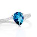 Anello Solitario Amélie Oro Bianco Topazio Cubic Zirconia - Anelli con Pietre Donna | Stroili