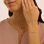Pendente Love Beats Argento Dorato Cubic Zirconia