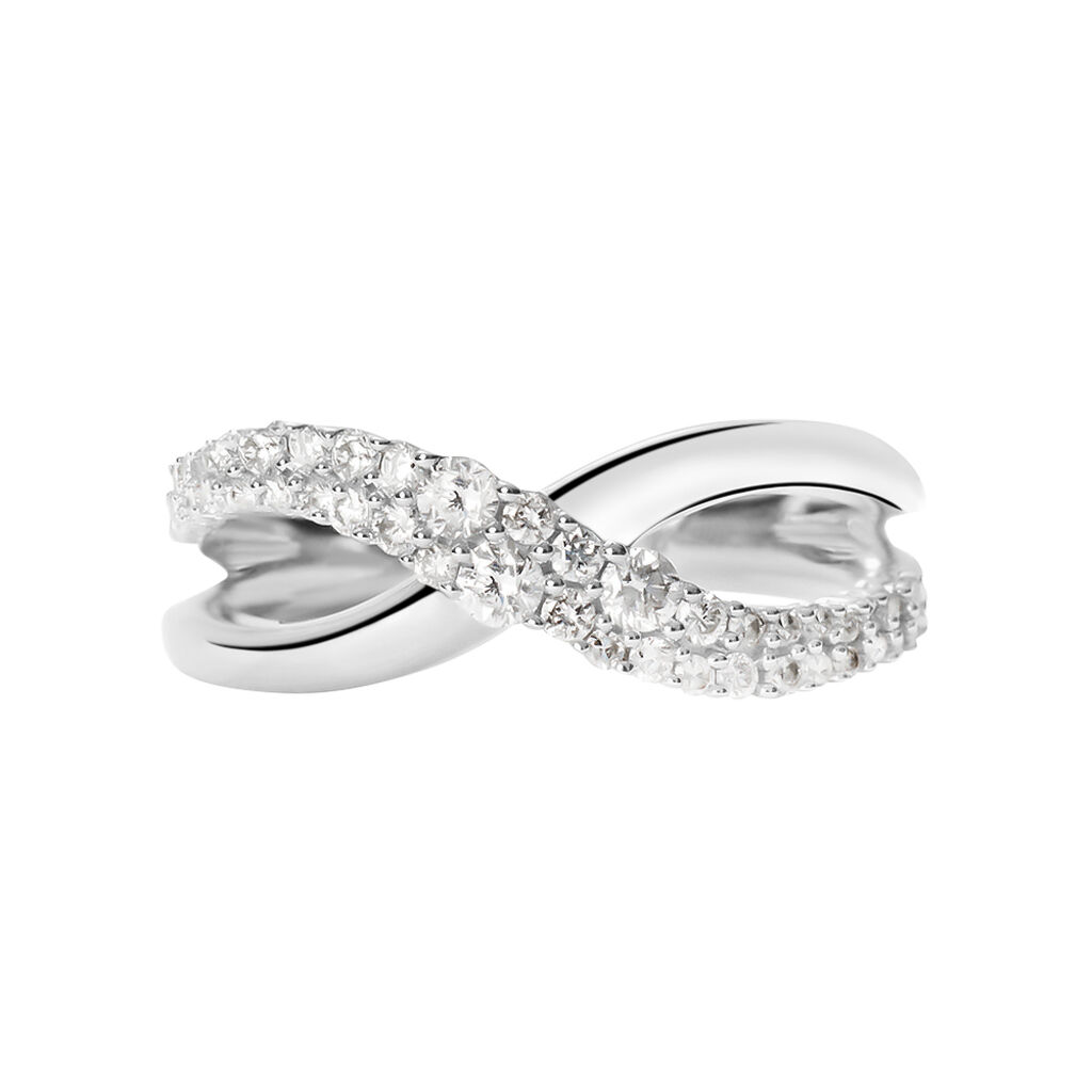 Anello Fascia Sophia Oro Bianco Diamante - Anelli con Pietre Donna | Stroili