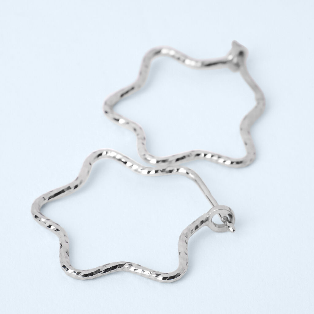 Orecchini A Cerchio Silver Collection Argento Rodiato - Orecchini a Cerchio Donna | Stroili