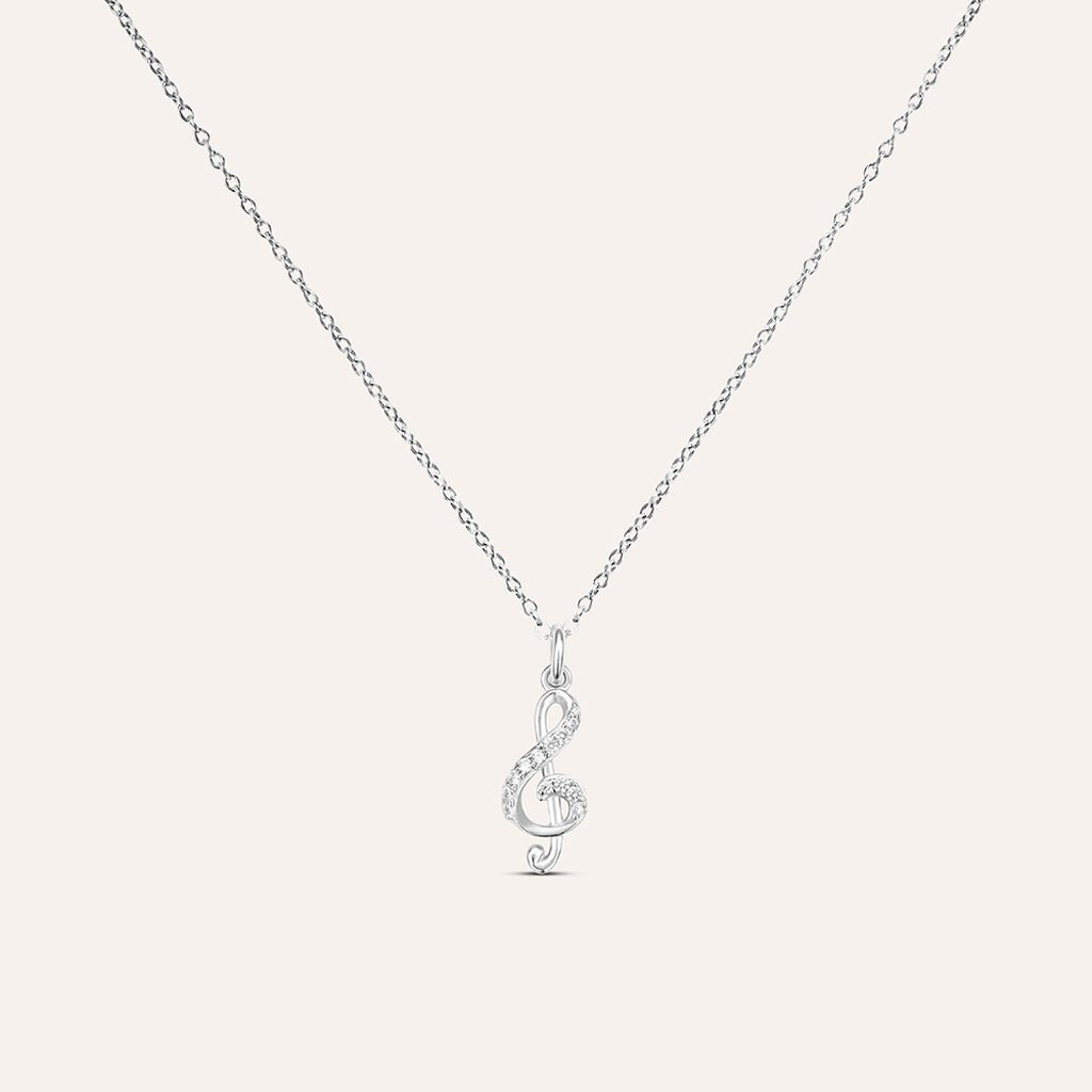 Collana Silver Moments Argento Rodiato Cubic Zirconia