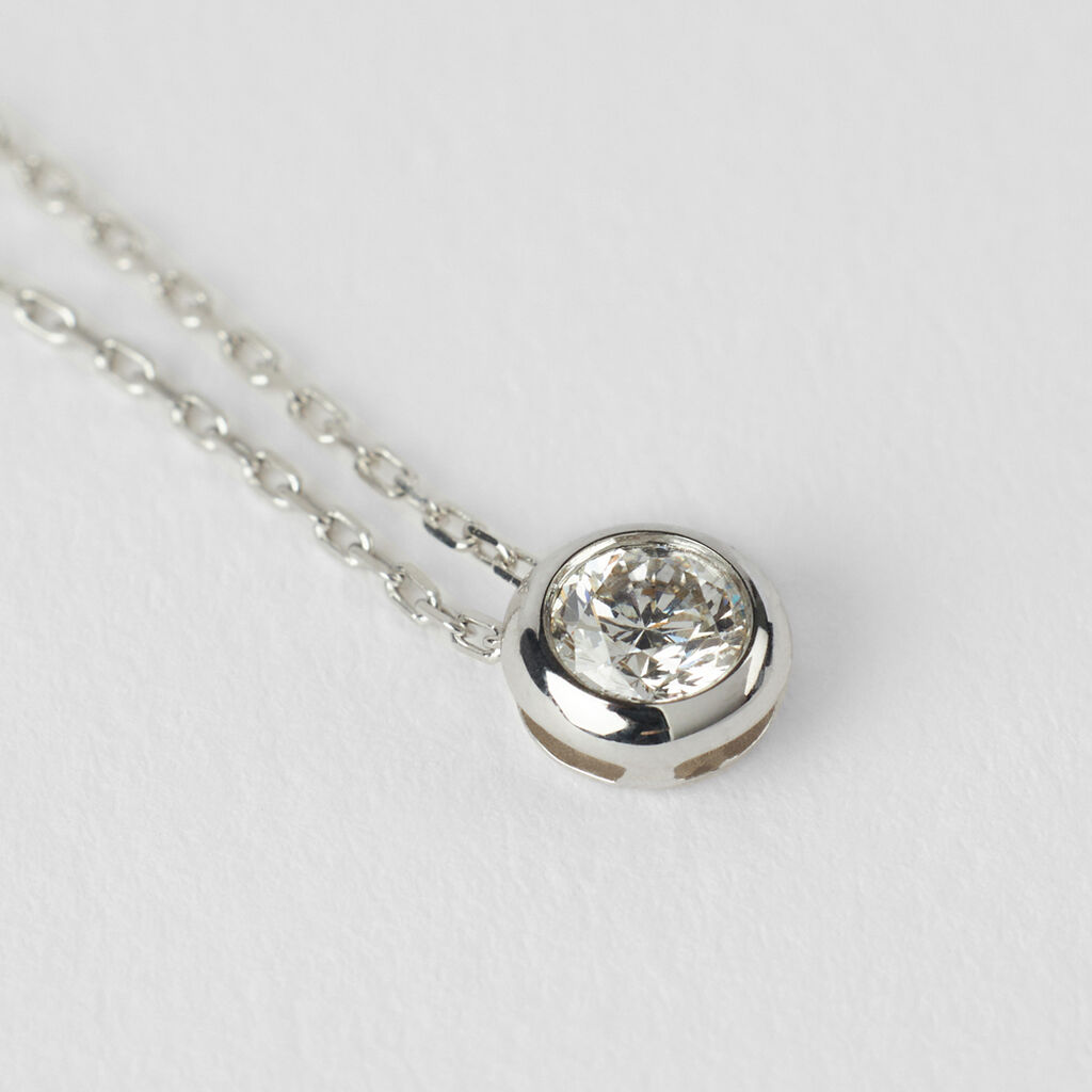 Collana Punto Luce Grace Oro Bianco Diamante - Collane Punto Luce Donna | Stroili