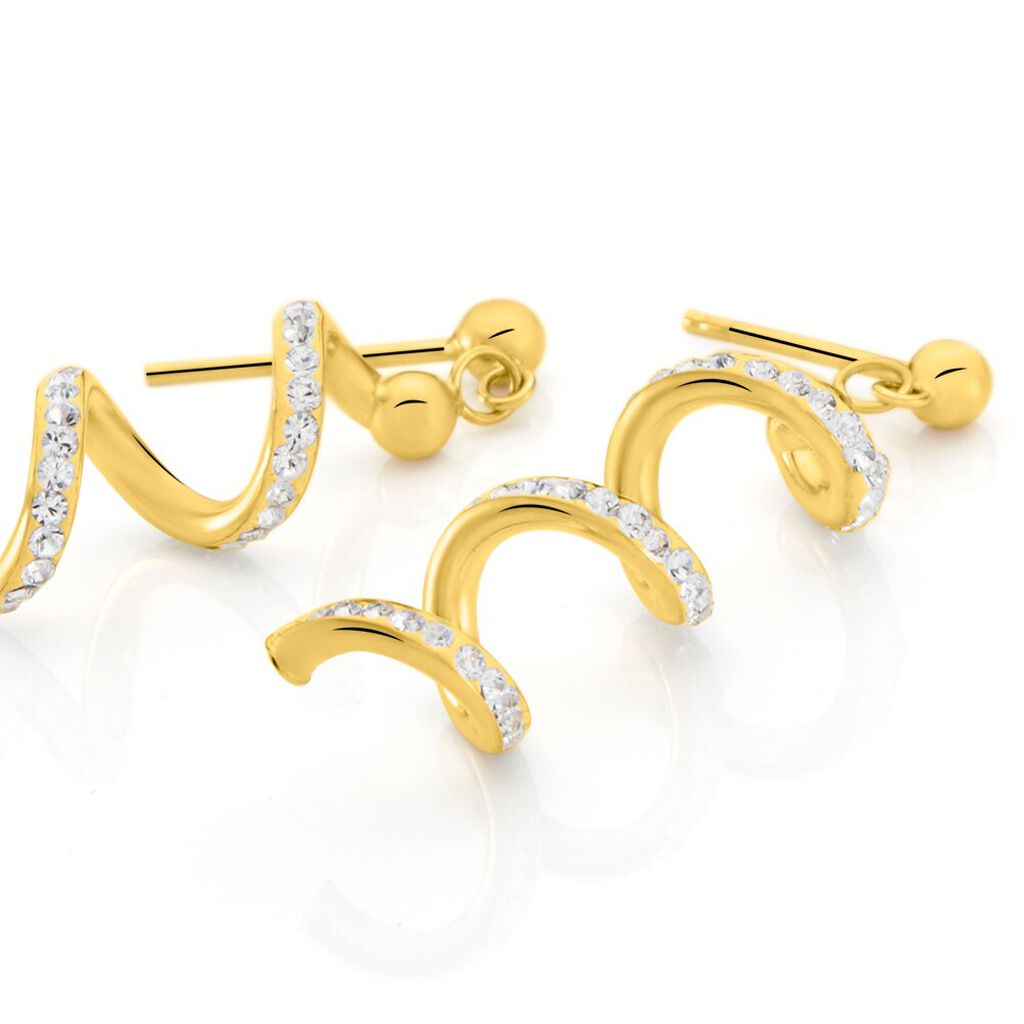 Orecchini Pendenti Crystal Gold Oro Giallo Cristallo - Orecchini Pendenti Donna | Stroili